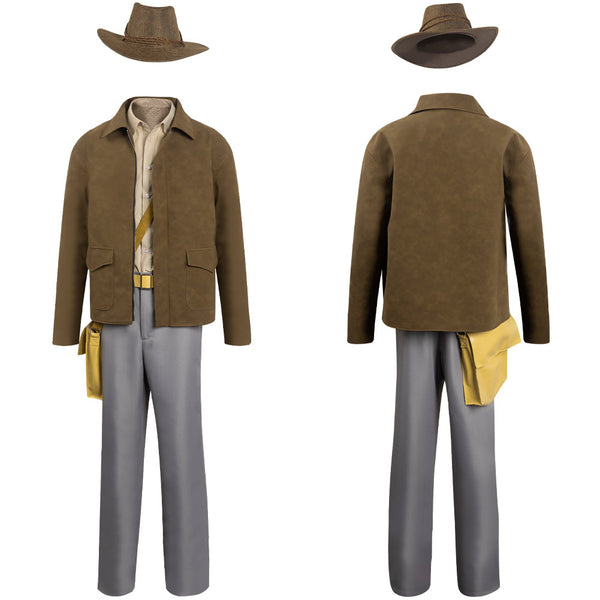 Indiana Jones Cosplay Costume Outfits Halloween Carnival Party Suit