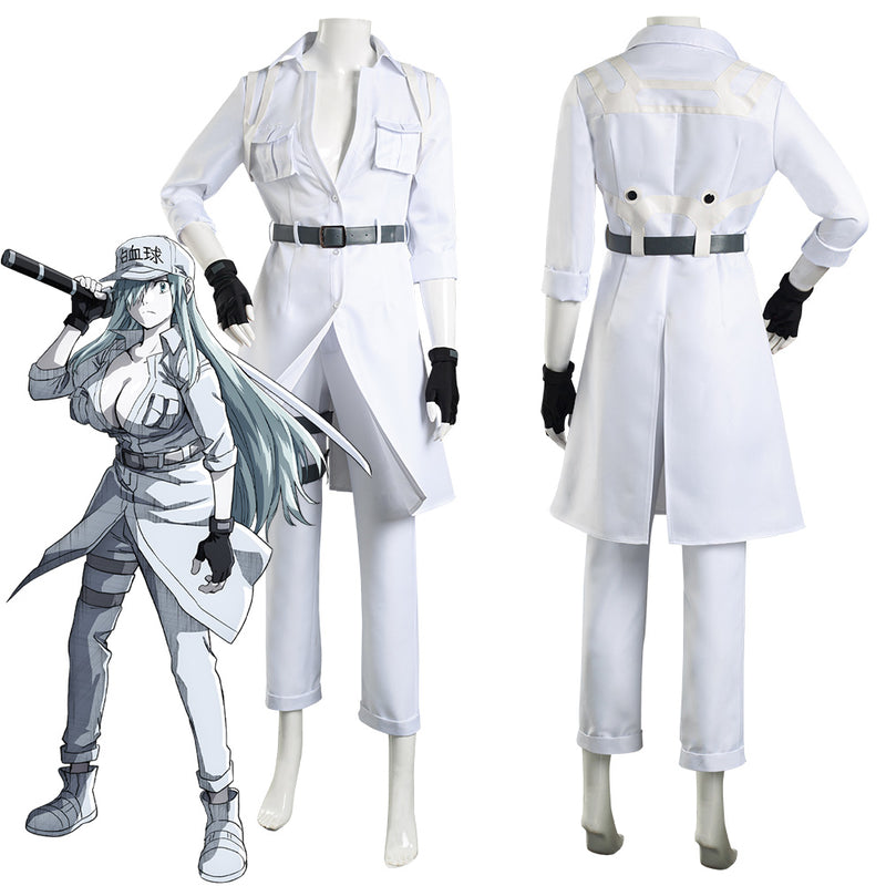Akame ga Kill Esdeath White Black Cosplay Costume