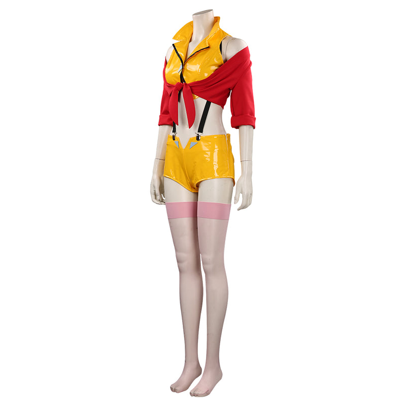 Anime Women Yellow Outfits Halloween Carnival Suit Cosplay Costume
