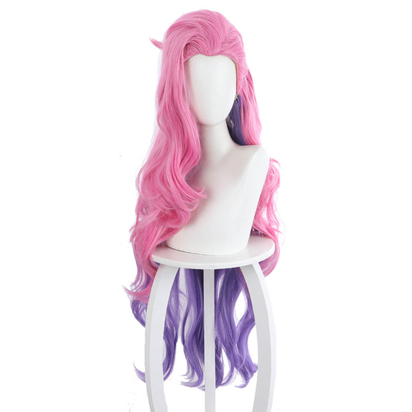 League of Legends LOL KDA Groups Seraphine Carnival Halloween Party Props Cosplay Wig