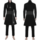 Ghost B.C. Nameless Ghoul Black Coat Props Halloween Full Set Cosplay Costume