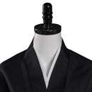 Men Black Japanese Kimono Outfits Halloween Carnival Suit Cosplay Costume