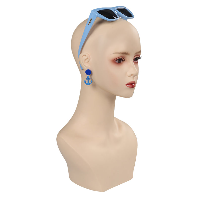 Movie 2023 Barbie Cosplay Sunglasses Earings Halloween Costume Accessories