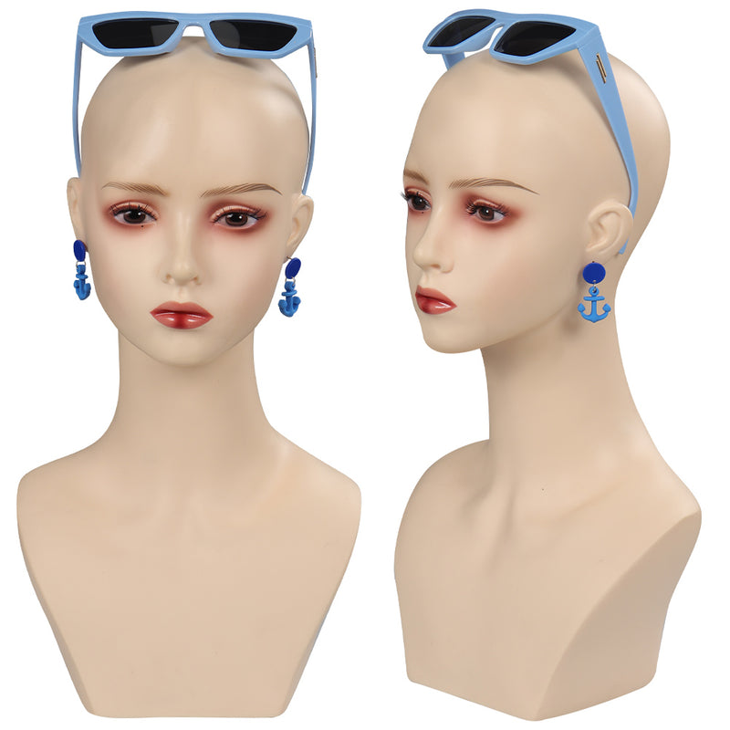 Movie 2023 Barbie Cosplay Sunglasses Earings Halloween Costume Accessories