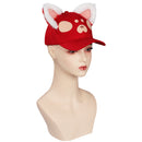 Turning Red Red Panda Cosplay Hat Cap Halloween Carnival Costume Accessories