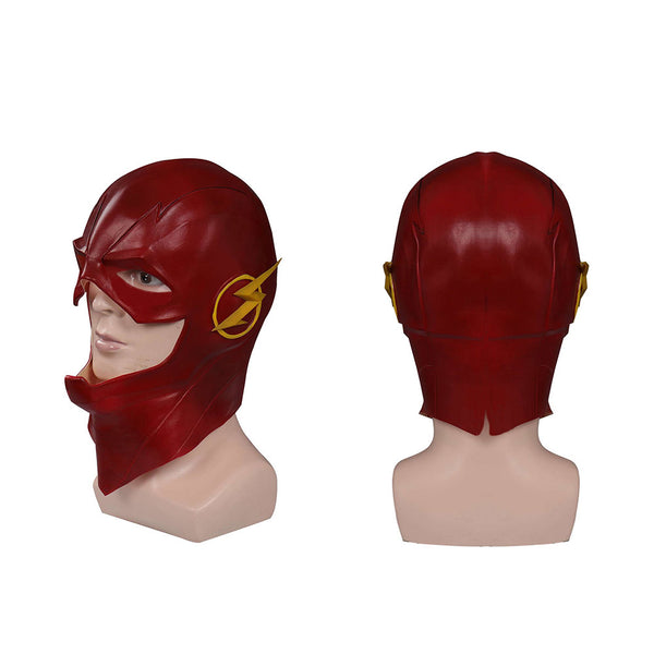The Flash Barry Allen Mask Cosplay Latex Masks Helmet Masquerade Halloween Party Costume Props