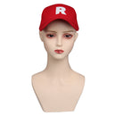 A League of Their Own Rockford Peaches Cosplay Baseball Hat Red Color Cap Costume Props