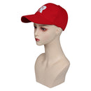 A League of Their Own Rockford Peaches Cosplay Baseball Hat Red Color Cap Costume Props