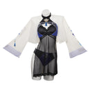 Genshin Impact Yelan Swimsuit Cosplay Costume Halloween Carnival Party Disguise Suit
