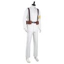 Army White Uniform Outfits Halloween Carnival Suit Cosplay Costume