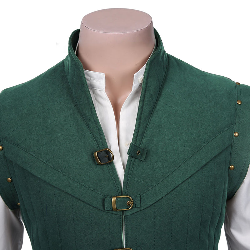 Flynn Rider Prince Vest Shirt Outfits Halloween Carnival Suit Cosplay Costume