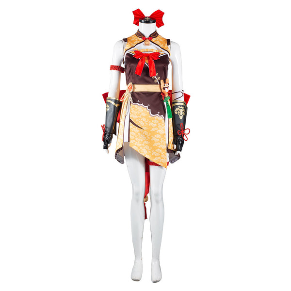 Genshin Impact Xiangling Outfits Halloween Carnival Suit Cosplay Costume