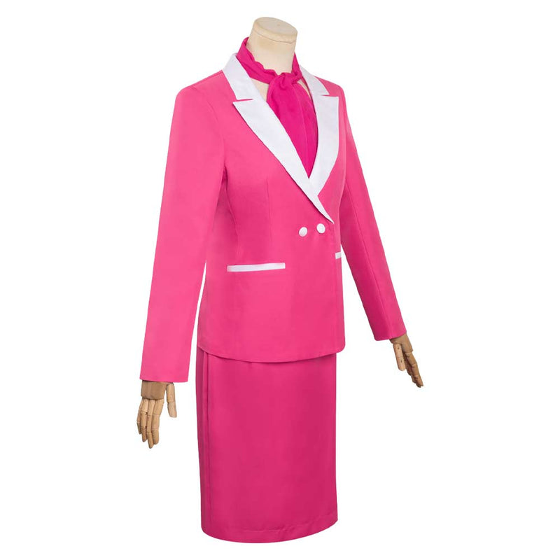 Barbie Movie Pink Uniform Skirt Outfits Halloween Carnival Suit Cosplay Costume