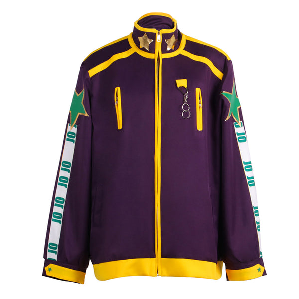 JoJo‘s Bizarre Adventure Kujo Jotaro Zip Up Halloween Carnival Suit Cosplay Costume