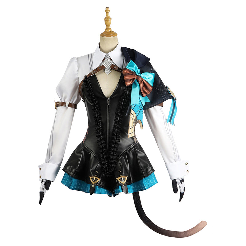 Video Game Genshin Impact Lynette Outfits Halloween Carnival Cosplay Costume