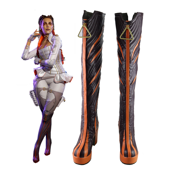 Game Apex Season 5 Loba Boots Halloween Costumes Accessory Cosplay Shoes