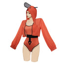 Chainsaw Man Pochita Swimsuit Cosplay Costume Halloween Carnival Party Disguise Suit