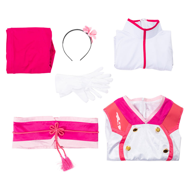 Sakura Wars Shin Sakura Taisen Sakura Amamiya Battle Uniform Set Cosplay Costume
