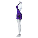 Final Fantasy VII Remake-Tifa Lockhart Halloween Deep V Backless Dress Cosplay Costume