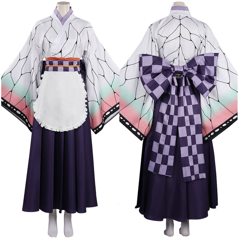Kochou Shinobu Cosplay Costume Maid Dress Outfits Halloween Carnival Suit