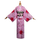 Kanroji Mitsuri Cosplay Costume Kimono Outfits Halloween Carnival Party Disguise Suit