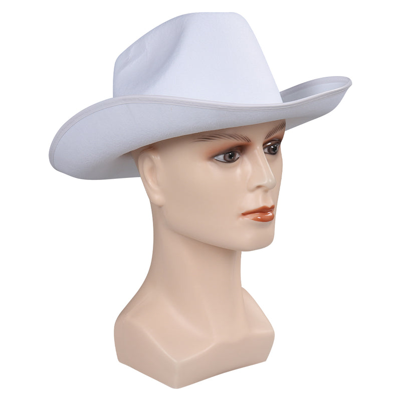 Barbie Movie Ken Cowboy White Hat Cap Halloween Cosplay Accessories