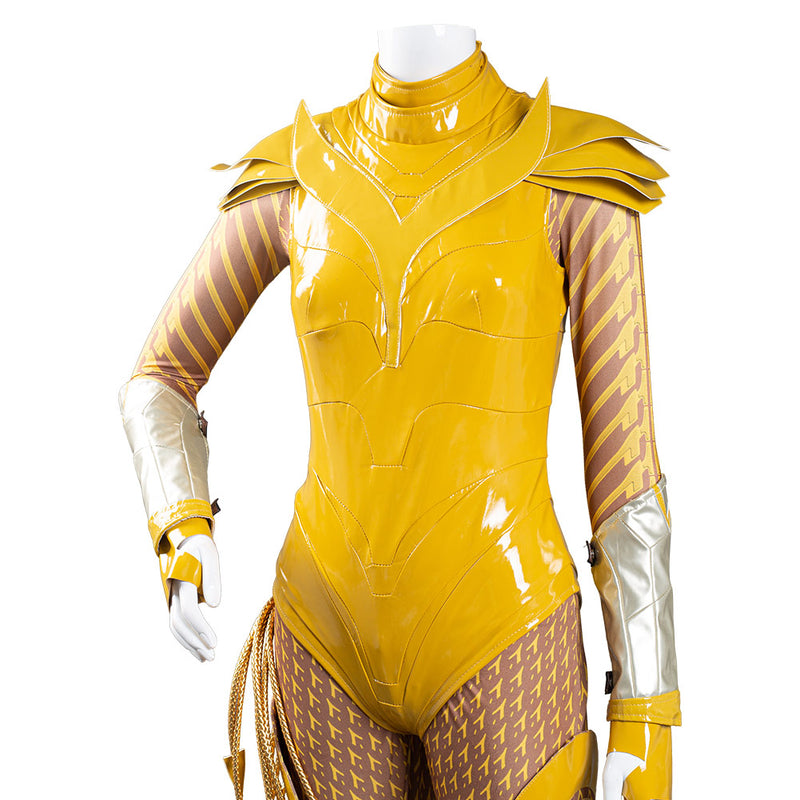Wonder Woman 1984 Gold Jumpsuit Battle Suit WW84 Cosplay Costume