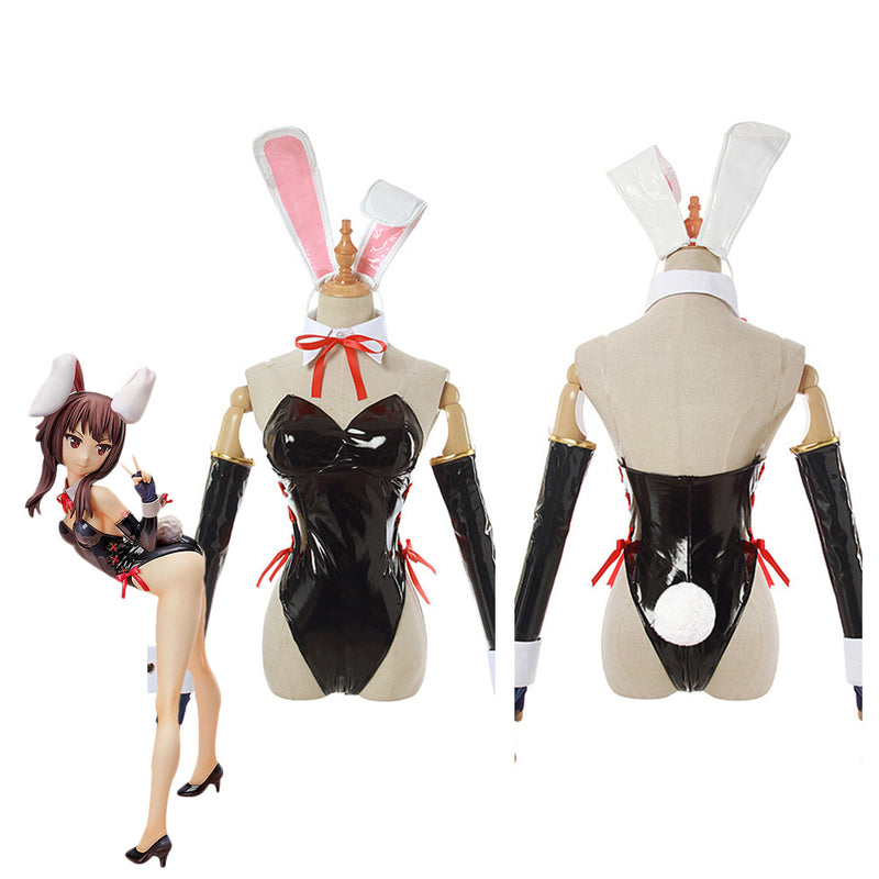 Megumin Bunny Girl Jumpsuit Outfits Halloween Carnival Suit Cosplay Costume