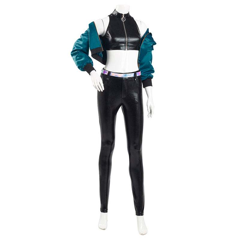 League of Legends LOL KDA Kaisa K/DA Group Coat Pants Outfits Halloween Carnival Suit Cosplay Costume