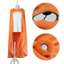 Orange Hamster Cloak Marmot Groundhog Flannel Blancket