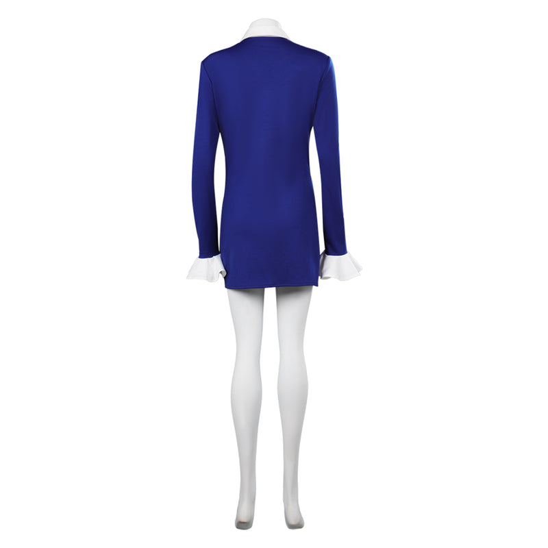 barbie blue dress costume Barbie Blue Satin Cosplay Costume Without Boning / Traditional Lace Tie