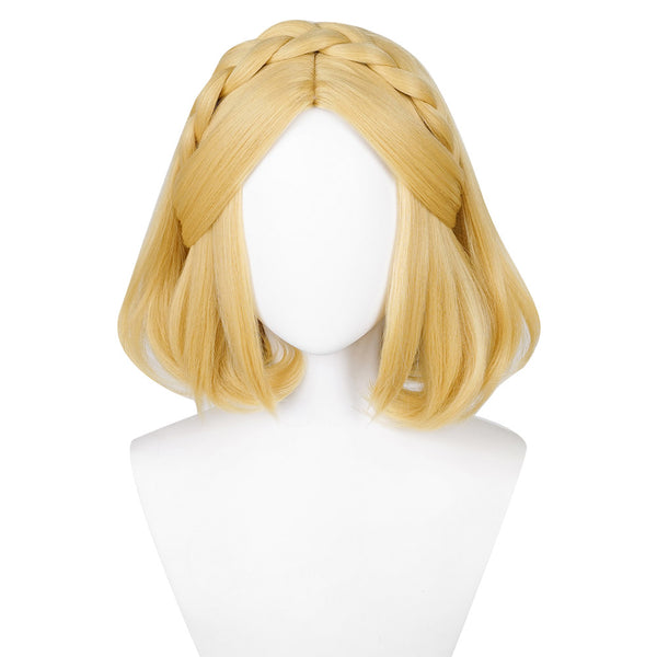 The Legend of Zelda Zelda Princess Short Cosplay Wig Heat Resistant Synthetic Hair Carnival Halloween Props