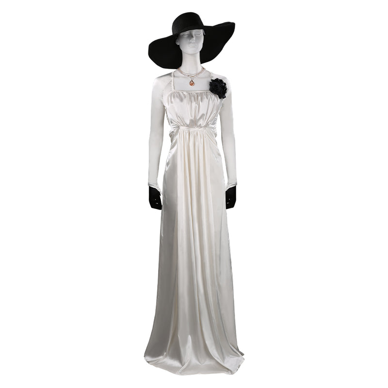 Resident Evil Village Alcina Dimitrescu Outfits Halloween Carnival Suit Cosplay Costume