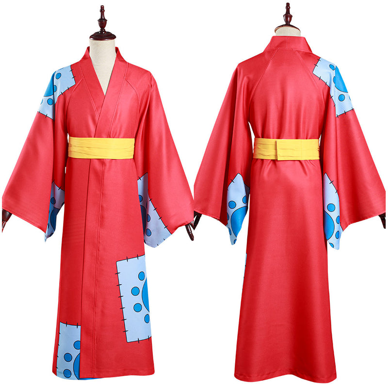 Men Kids Halloween Party One Piece Monkey·D·Luffy Suit Cosplay