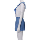KILL la KILL Mako Mankanshoku Japanese School Sailor Uniform Skirt Outfit Halloween Carnival Costume Cosplay Costume