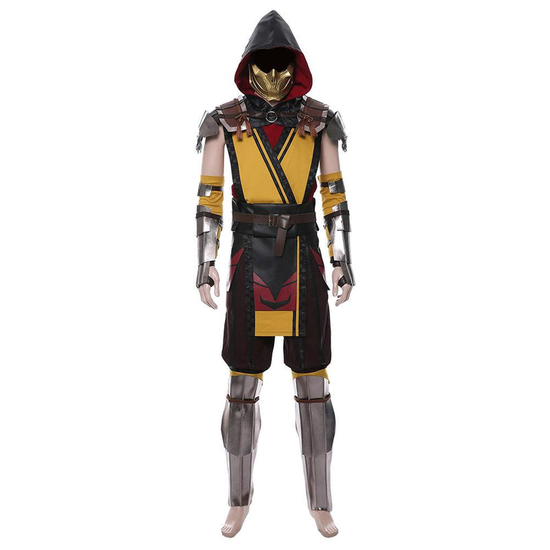 Mortal Kombat 11 Scorpion Outfit Halloween Carnival Suit Cosplay Costume