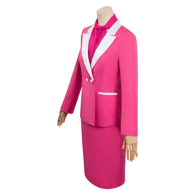 Barbie Movie Pink Uniform Skirt Outfits Halloween Carnival Suit Cosplay Costume