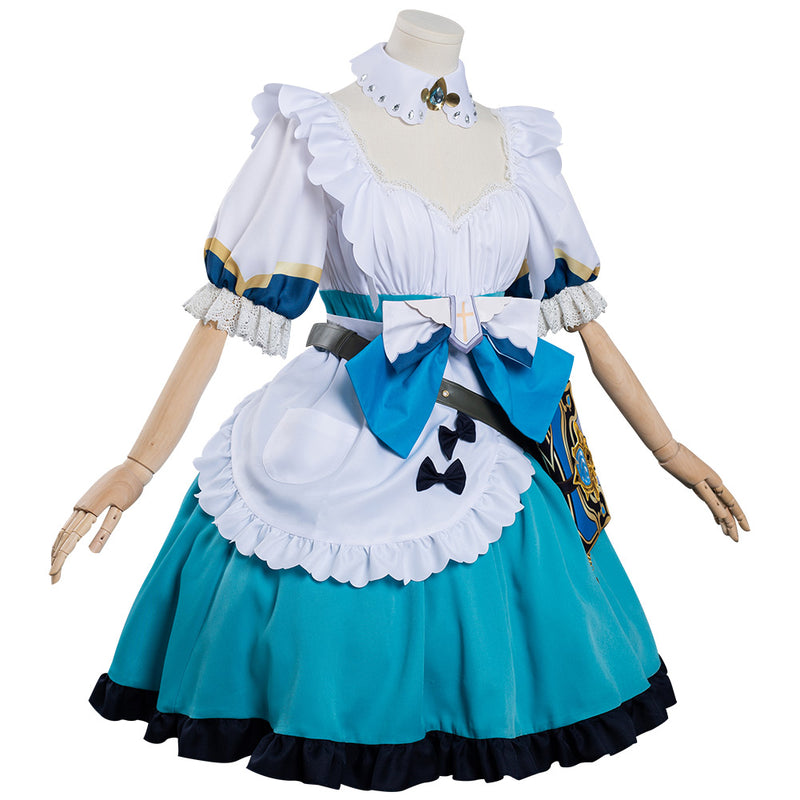 Genshin Impact Barbara Maid Dress Outfits Halloween Carnival Suit Cosplay Costume