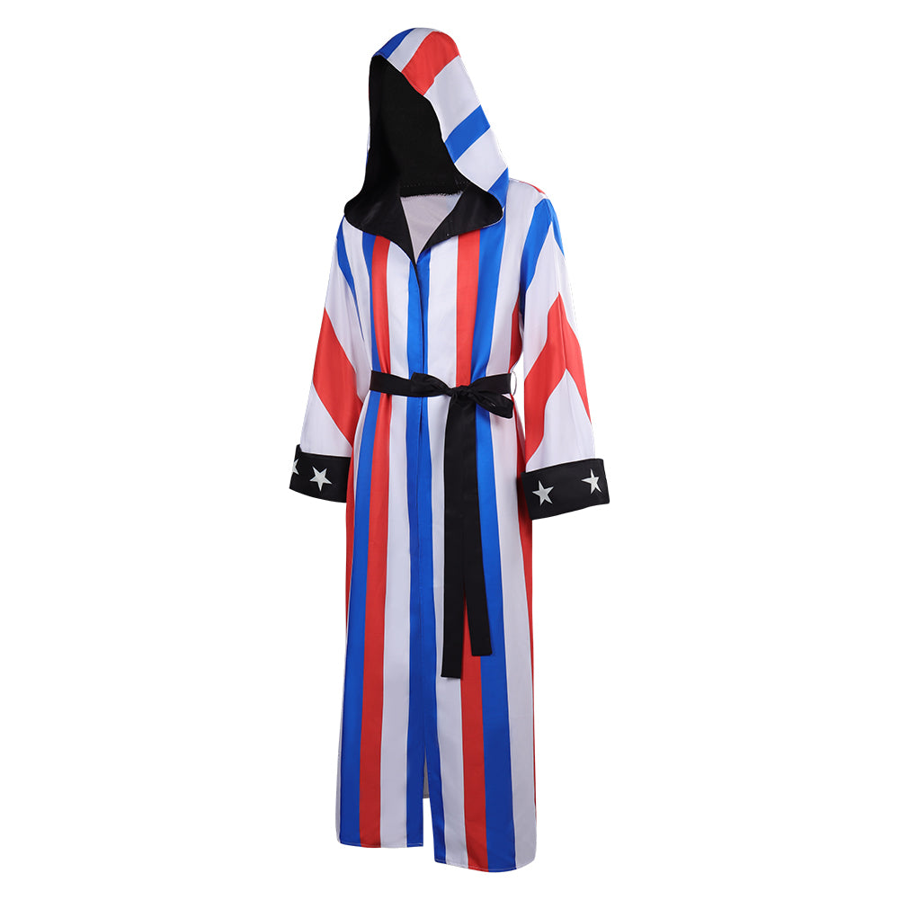 Creed Robe Adult Creed3 Adonis Creed Cosplay Costume Long Robe Belt Outfits Hallo