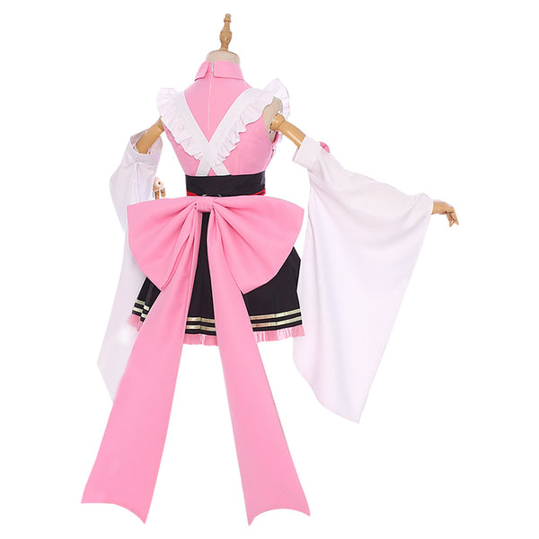 Kanroji Mitsuri Maid Outfit Cosplay Costume