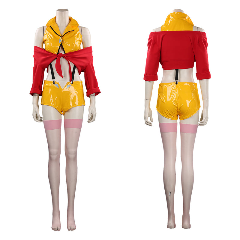 Anime Women Yellow Outfits Halloween Carnival Suit Cosplay Costume