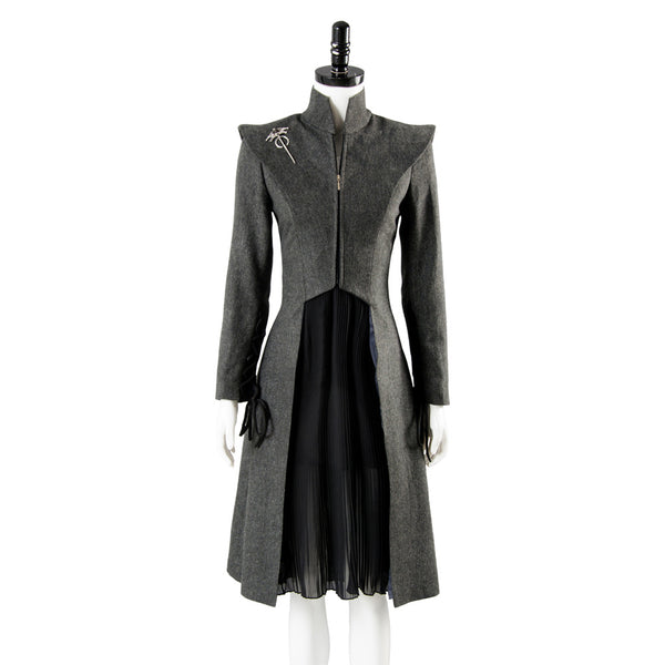 daenerys grey dress Targaryen Women Outfit Cosplay Costume Select Size:1 Oz Spray Bottle Dry Goods | It's Cup DD+ neckline:round neck