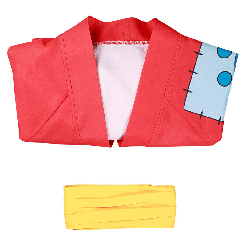 Piece Wano Country Monkey D. Luffy Cosplay Costume Kimono Outfits