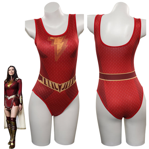 Shazam! Fury of the Gods Mary Marvel  Swimsuit Cosplay Costume Coat Outfits Halloween Carnival Party Suit
