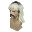 Tiger King Joe Exotic Earrings Beard Costume Accessories Dress Up Prop Kits Set Cosplay Wig