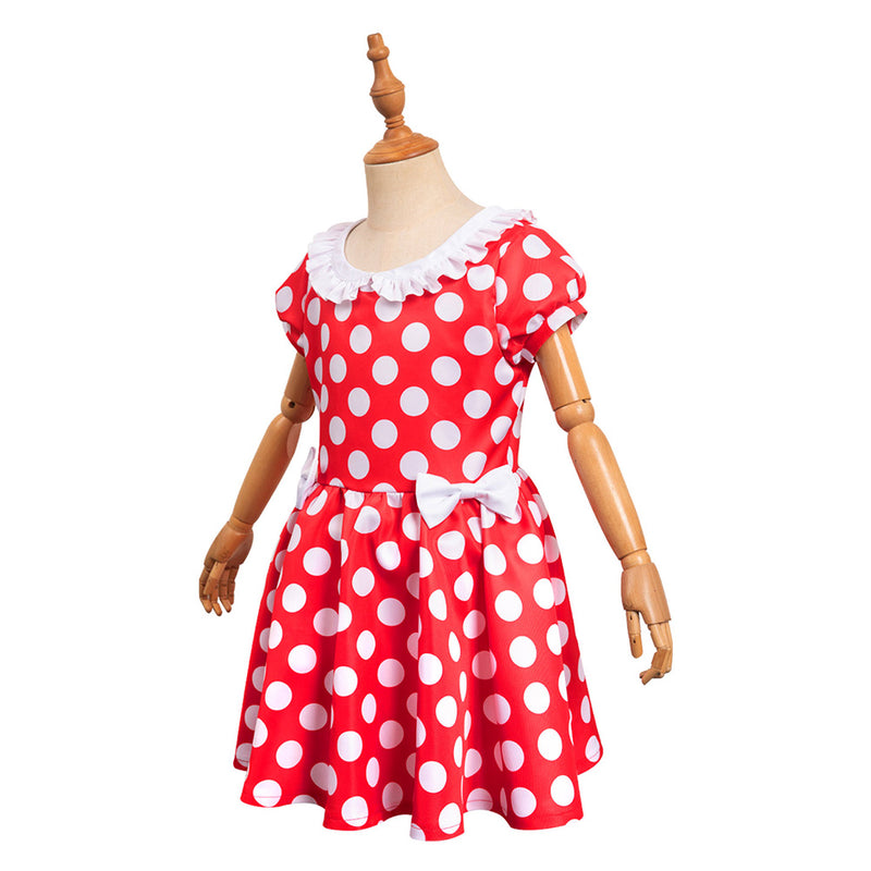 Polka Dots Kids Children Cosplay Costume Outfits Halloween Carnival Party Suit