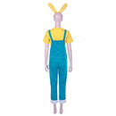 Animal Crossing: New Horizons-Zipper T. Bunny Men T-shirt Overalls Outfits Halloween Carnival Costume Cosplay Costume