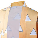 Agatsuma Zenitsu Halloween Carnival Suit with Earrings Belt Cosplay Costume