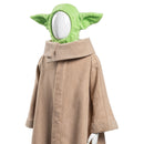 Baby Yoda Robe Hat Outfits Halloween Carnival Suit Cosplay Costume For Kids