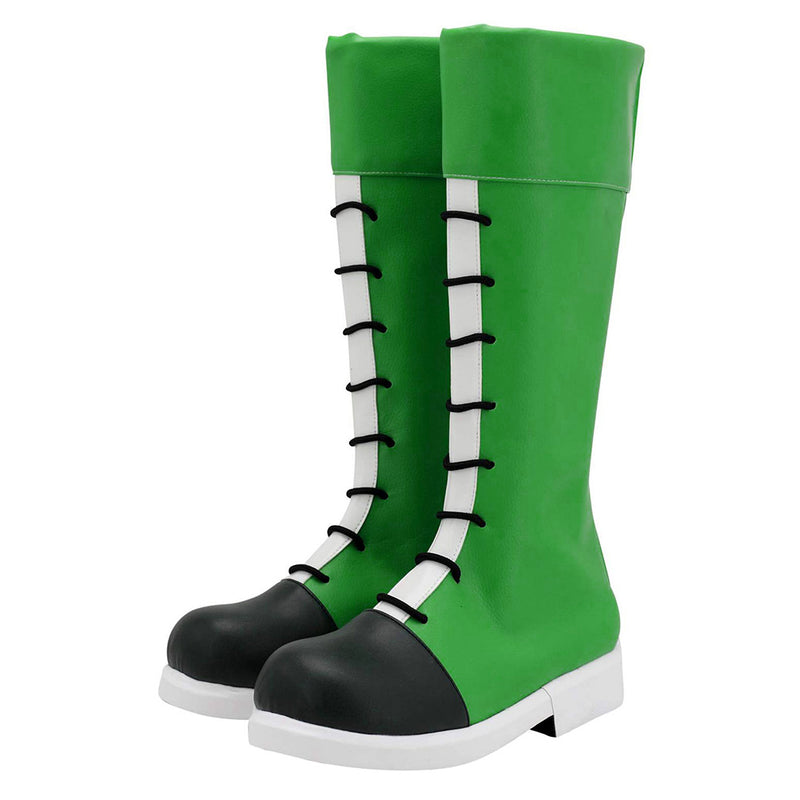Anime Green Boots Halloween Costumes Accessory Cosplay Shoes